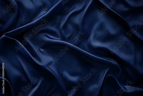 Blue Silk Fabric Texture