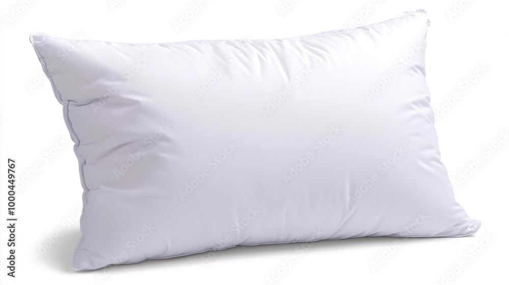 White, fluffy pillow isolated on white background. White, fluffy pillow isolated on white background.