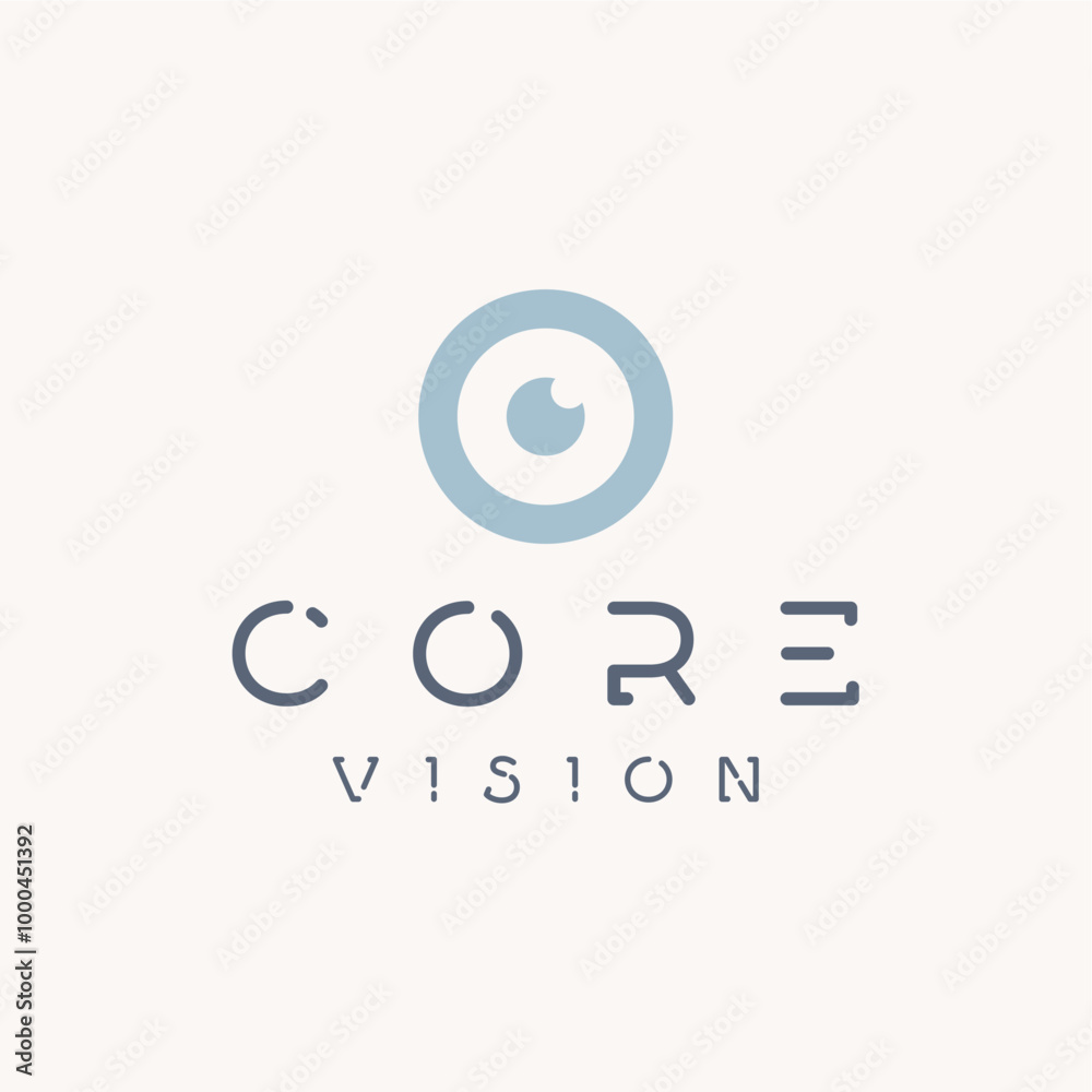 Core vision circle eye logo design vector royalty free business brand image template download editable Core vision circle eye logo design vector royalty free business brand image template download editable