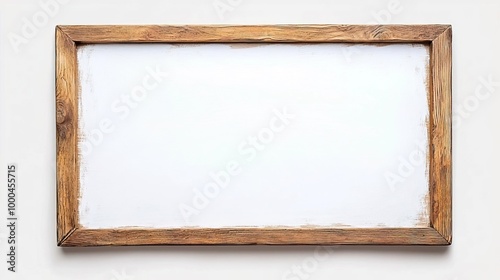 Blank wooden easel with white surface.