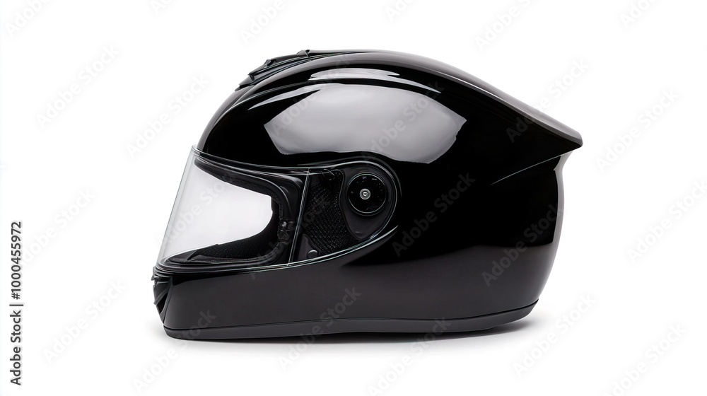A motorcycle helmet on solid white background, single object A motorcycle helmet on solid white background, single object