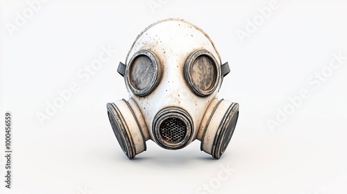 A dust mask on solid white background, single object