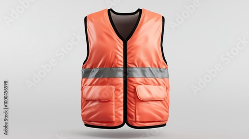 A puncture-resistant vest on solid white background, single object photo