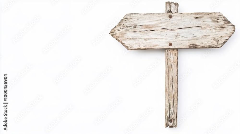 A trailhead signpost on solid white background, single object A trailhead signpost on solid white background, single object