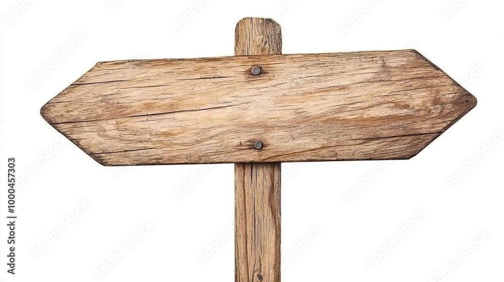 Rustic wooden signpost with arrow directional pointers Rustic wooden signpost with arrow directional pointers