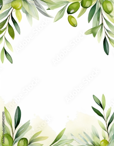 Olive branch frame photo