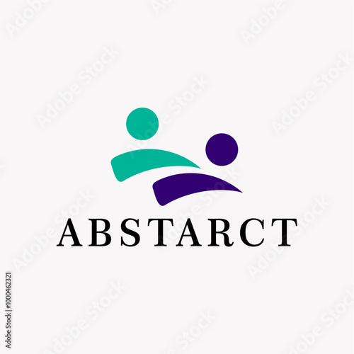 Abstract People logo design vector royalty free business brand image template download editable