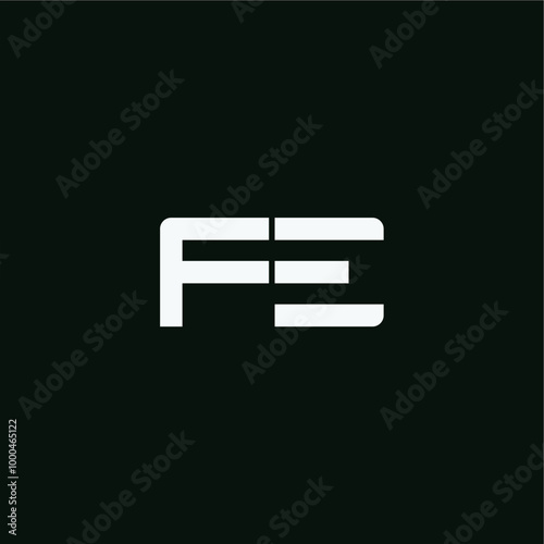 Letter fe logo design vector royalty free business brand image template download editable
