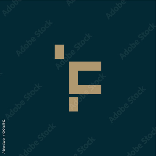 Letter f logo design vector royalty free business brand image template download editable