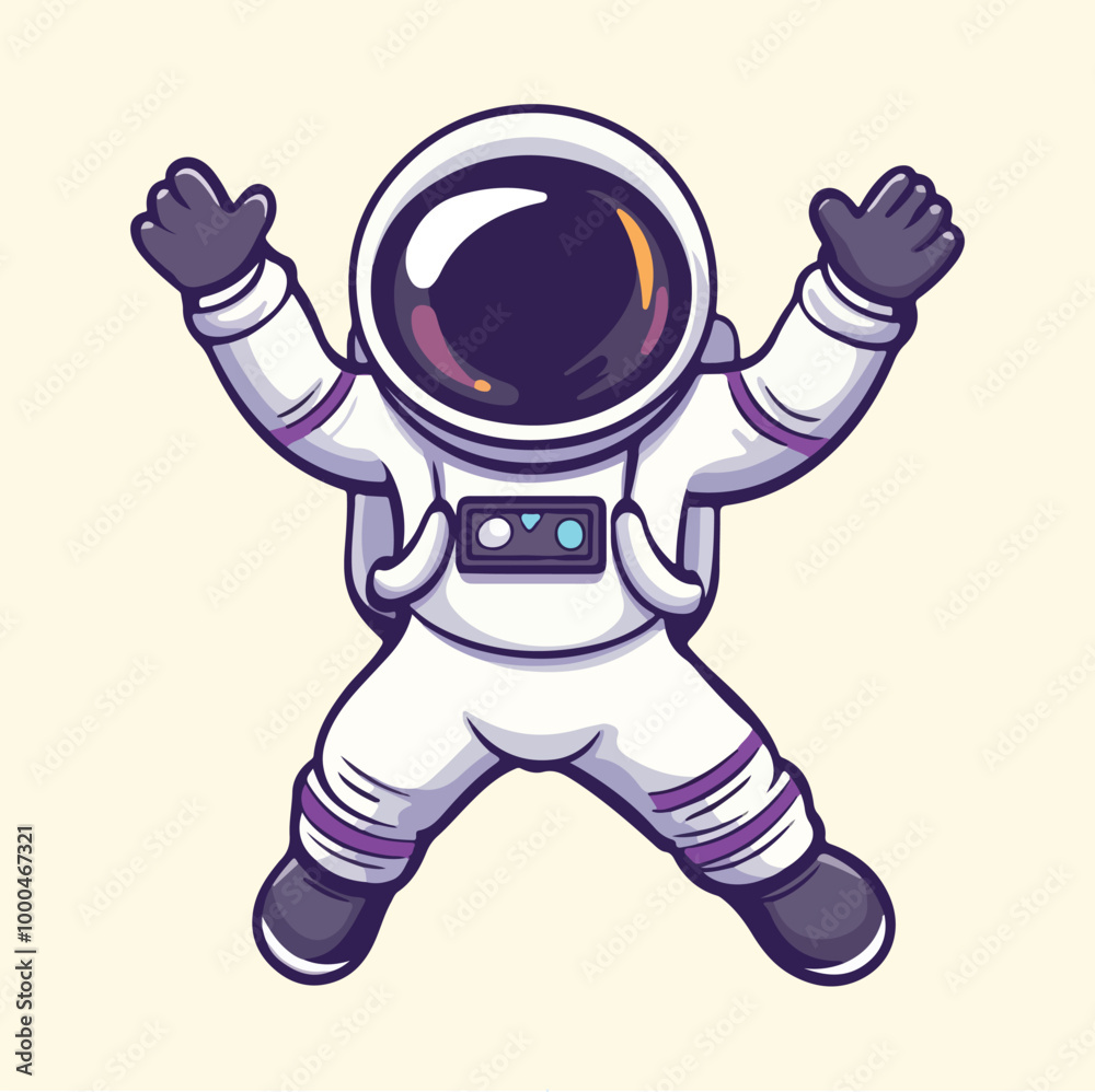Obraz premium Astronaut Vector flat Illustration