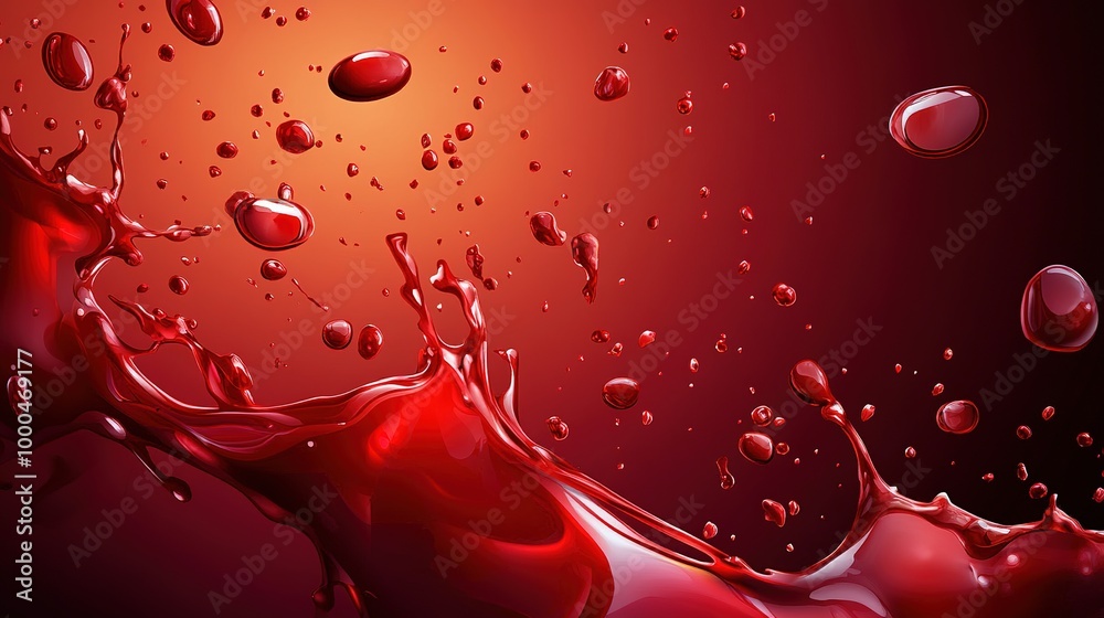 A dynamic vector illustration of a blood splash background, featuring vibrant red hues that create an intense and dramatic effect. This design captures the energy and movement of the splash, A dynamic vector illustration of a blood splash background, featuring vibrant red hues that create an intense and dramatic effect. This design captures the energy and movement of the splash,