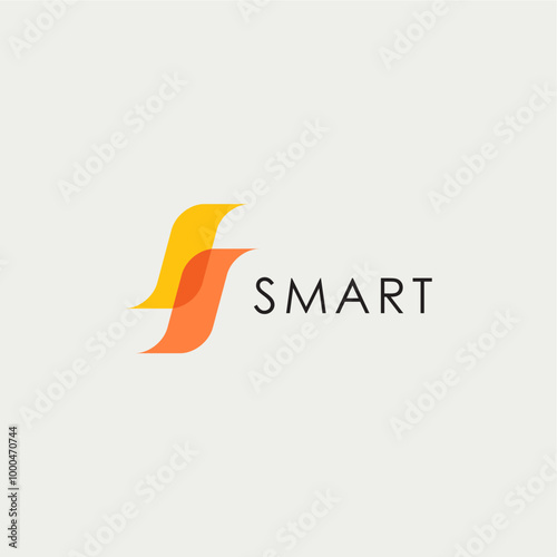 Abstract innovative smart ss letter logo design vector royalty free business brand image template download editable