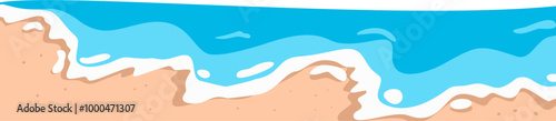 Beach sand border