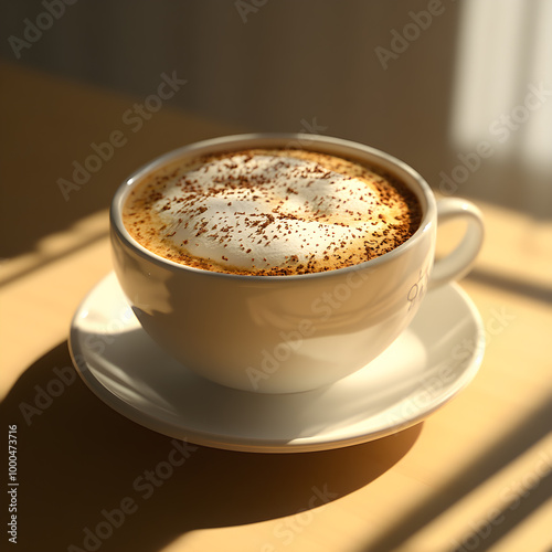 cup of cappuccino photo