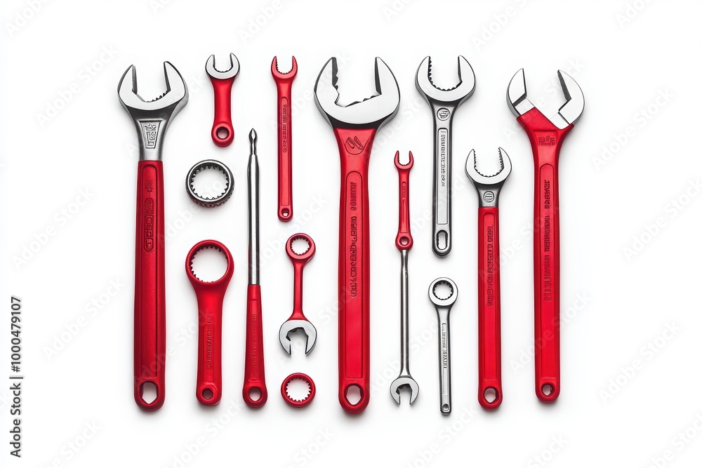 Various hand tools arranged on a white isolated background. Various hand tools arranged on a white isolated background.