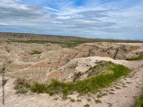 Spring in Badlands National Park in South Dakota.