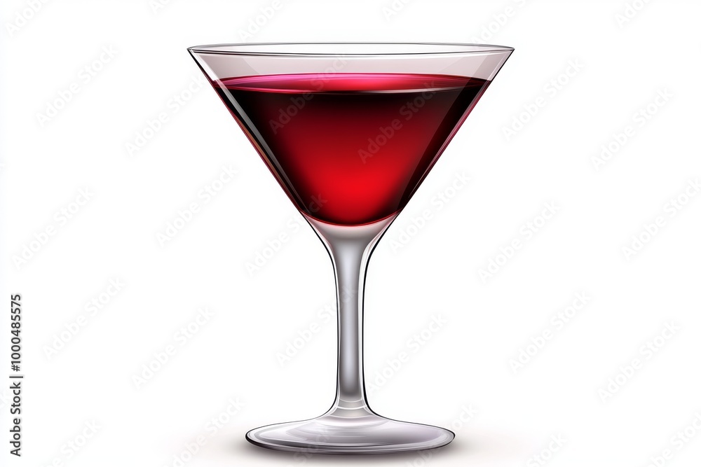 Classic crimson Manhattan served in a sleek martini glass featuring a rich red hue that conveys luxury and timeless sophistication Classic crimson Manhattan served in a sleek martini glass featuring a rich red hue that conveys luxury and timeless sophistication