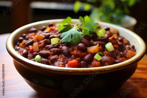 Hearty Vegan Chili with Kidney Beans and Black Beans – Plant-Based Comfort Food