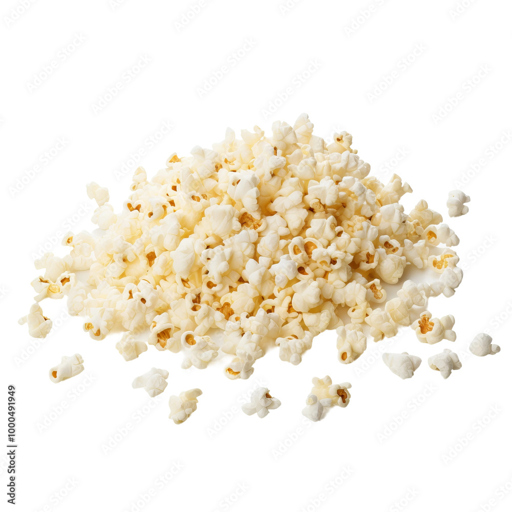 popcorn isolated on white