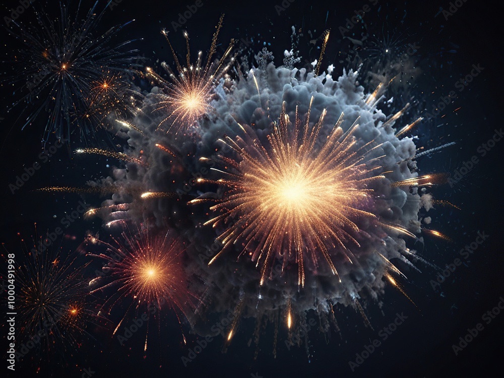 Fototapeta premium fireworks in the night sky