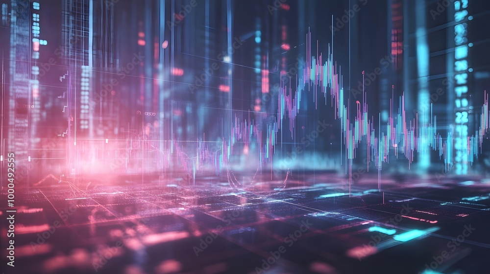 Business, Technology, Internet and network concept. Financial Graph. Stock Market chart. Forex Investment. Business, Technology, Internet and network concept. Financial Graph. Stock Market chart. Forex Investment.