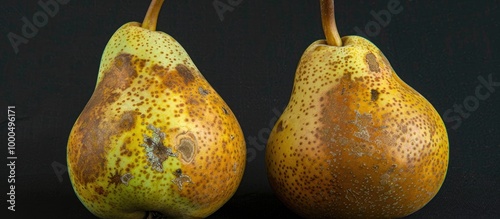 Double Philip Is A Firm Yellow Green Round Pear With Greyish Rust Spots And Streaks Of Brownish Red Cover Color