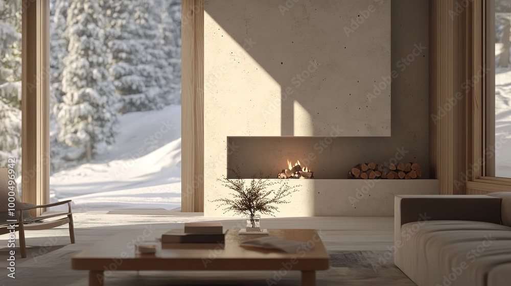 A warm and cozy fireplace radiates comfort in a modern and stylish room, featuring sleek lines and contemporary decor. A warm and cozy fireplace radiates comfort in a modern and stylish room, featuring sleek lines and contemporary decor.