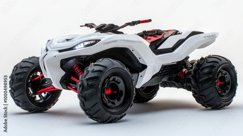 Sleek White ATV