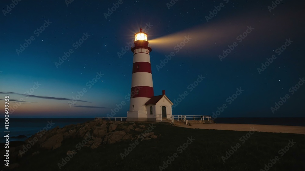 lighthouse illuminated by moonlight background lighthouse illuminated by moonlight background