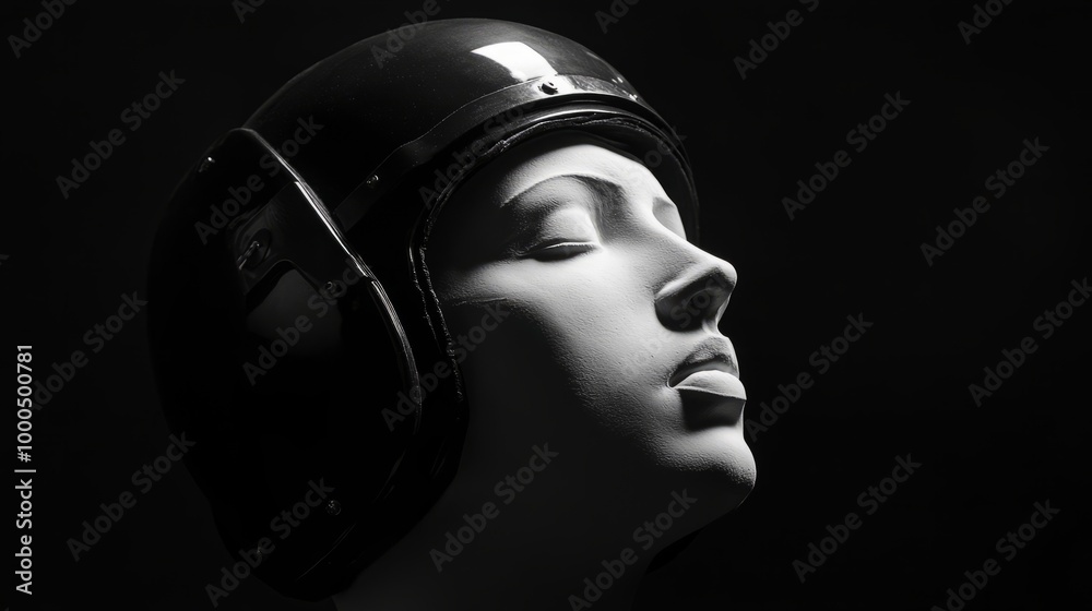 Portrait of a Helmeted Mannequin Portrait of a Helmeted Mannequin