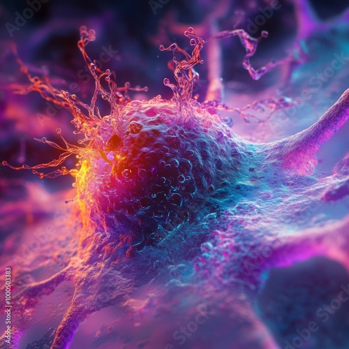 Colorful Microscopic Cell