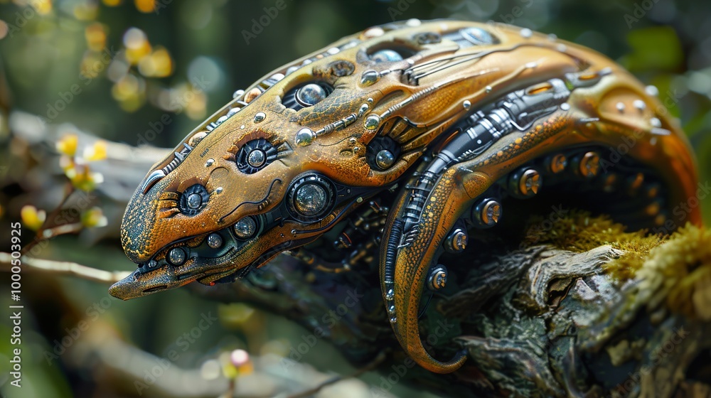 Cyberpunk Creature in Nature: A Futuristic Robot Design Cyberpunk Creature in Nature: A Futuristic Robot Design