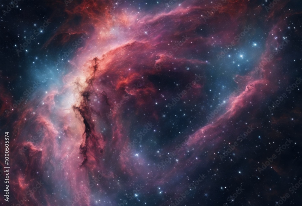 A shot of a giant nebula in space A shot of a giant nebula in space