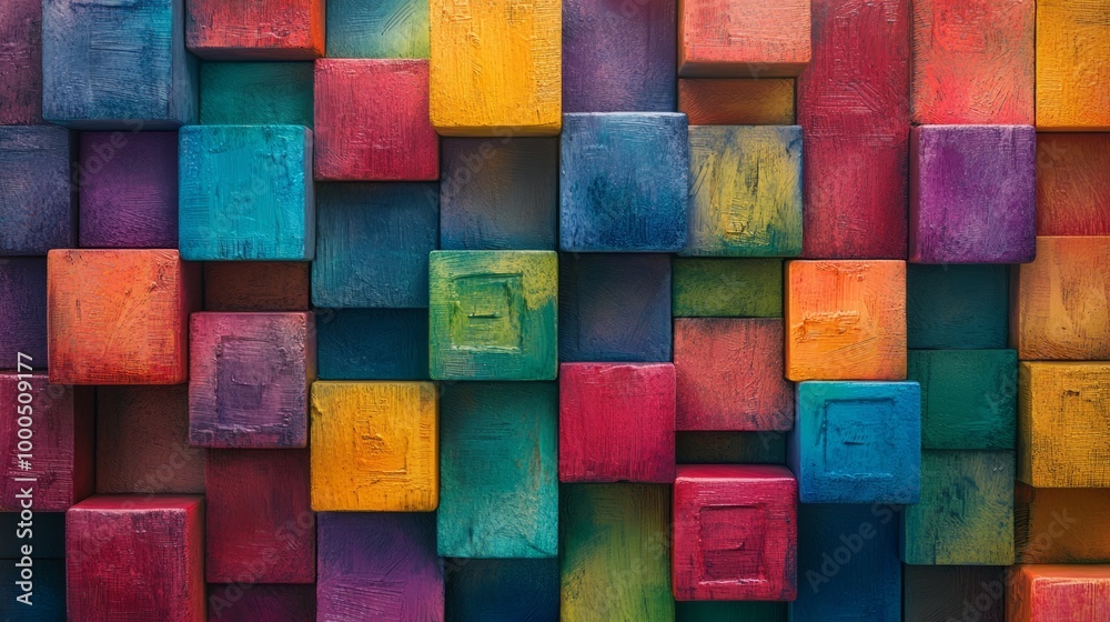 Colorful Abstract Blocks Colorful Abstract Blocks
