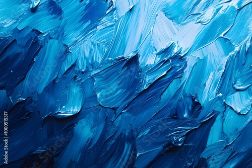 Wallpaper Mural Abstract Blue Acrylic Painting Texture Torontodigital.ca