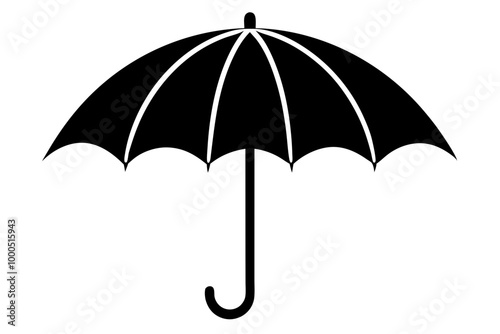 umbrella  silhouette  vector illustration