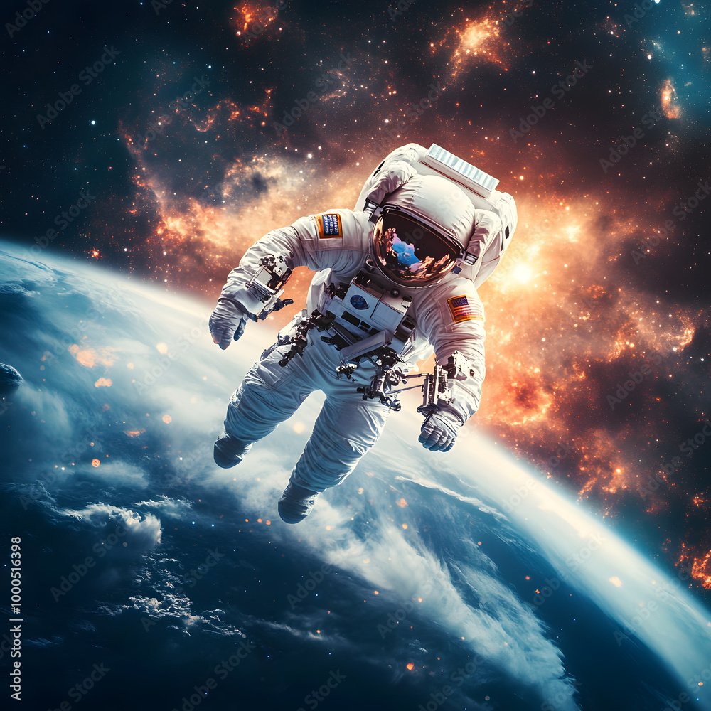 graphics of space, planets, and astronauts on a white background. graphics of space, planets, and astronauts on a white background.