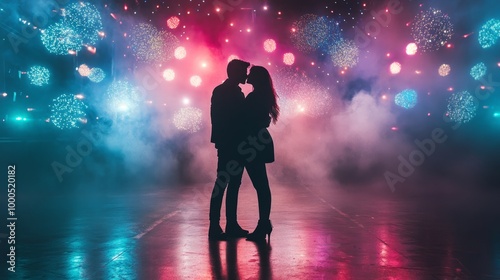 Romantic Night Silhouette