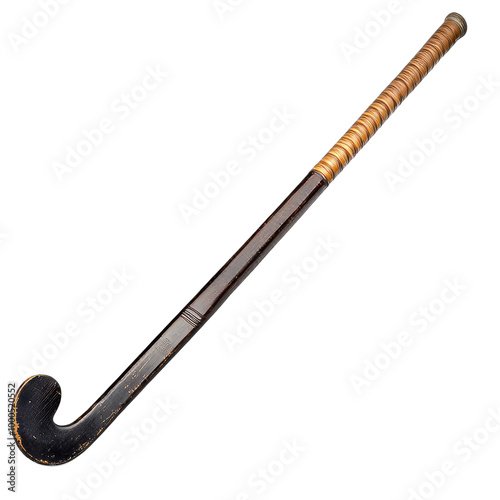 Crafted vintage wooden croquet mallet, cutout transparent png photo