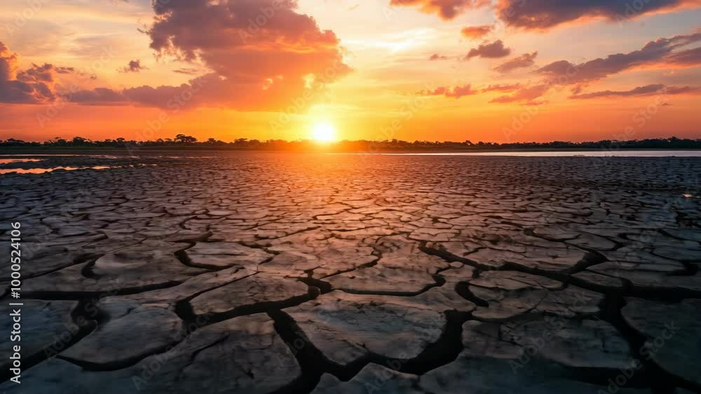 Cracked Earth and Diminished Lakes: A Drought's Reality Cracked Earth and Diminished Lakes: A Drought's Reality
