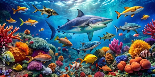 Stunning Collection of Ocean Creatures Showcasing Marine Life Diversity and Underwater Beauty