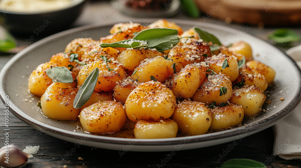Tender Gnocchi Tossed in Sage Butter Tender Gnocchi Tossed in Sage Butter