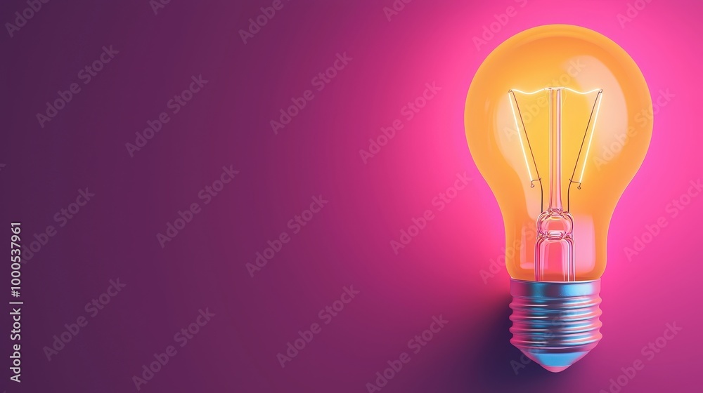 Glowing Light Bulb Idea Innovation Creativity Concept Glowing Light Bulb Idea Innovation Creativity Concept