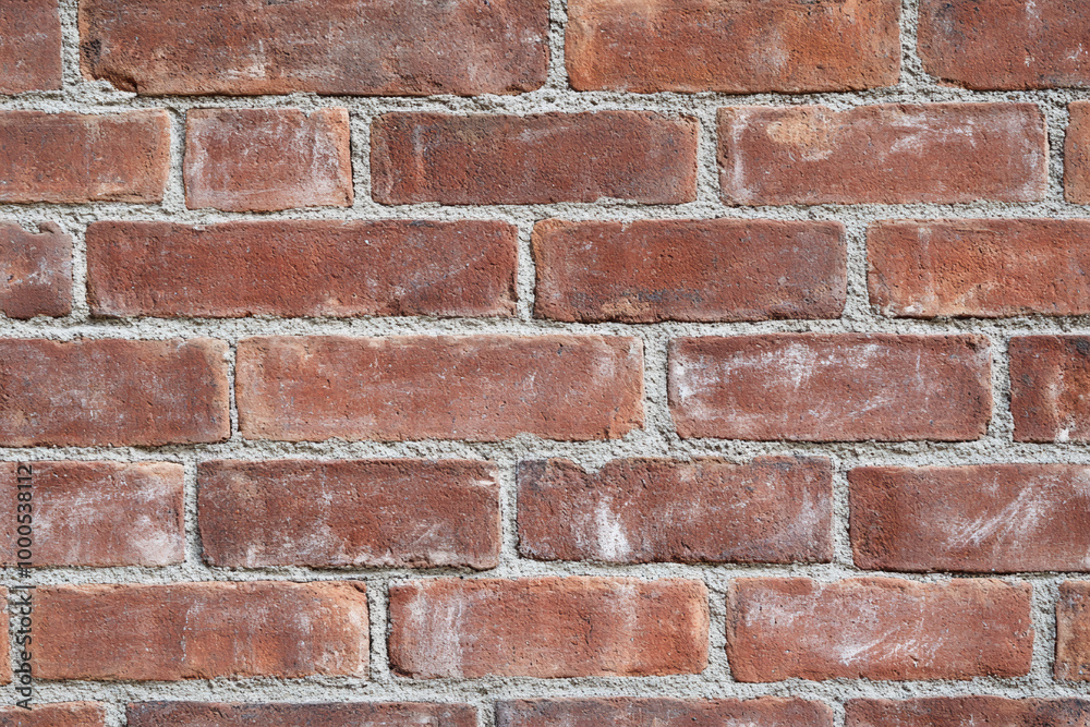 Red brick wall background with visible textures and patterns, perfect for creative projects or adding a nostalgic and timeless touch to any space. Red brick wall background with visible textures and patterns, perfect for creative projects or adding a nostalgic and timeless touch to any space.