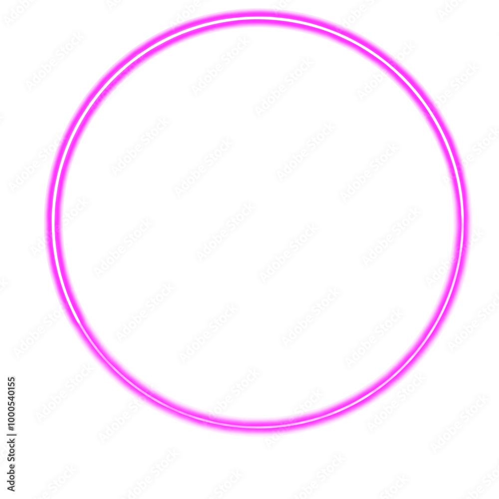 Purple neon light circle Purple neon light circle