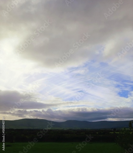 clouds over the hills