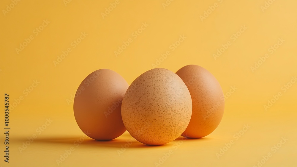 Eggs isolated on a bright background. Front photo. Egg wallpapers. Design, visual arts, minimalism. Egg templates. Organic chicken egg concept. generative ai Eggs isolated on a bright background. Front photo. Egg wallpapers. Design, visual arts, minimalism. Egg templates. Organic chicken egg concept. generative ai