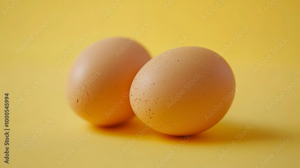 Eggs isolated on a bright background. Front photo. Egg wallpapers. Design, visual arts, minimalism. Egg templates. Organic chicken egg concept. generative ai Eggs isolated on a bright background. Front photo. Egg wallpapers. Design, visual arts, minimalism. Egg templates. Organic chicken egg concept. generative ai