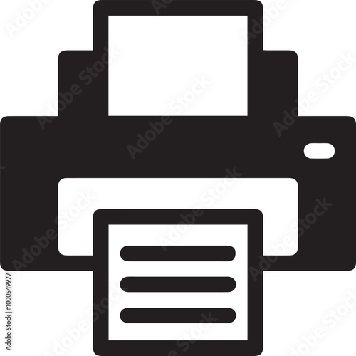 Computer Printer icon symbol vector image illustration 