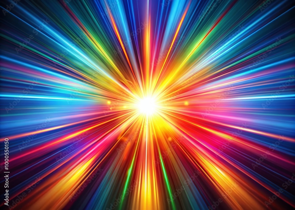 Vibrant Burst Graphics with Colorful Rays Radiating from a Central Point in a Dynamic Composition Vibrant Burst Graphics with Colorful Rays Radiating from a Central Point in a Dynamic Composition